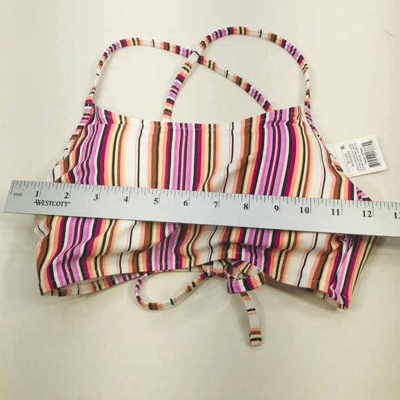 Shade And Shore Women's 34B Lightly Lined Longline Bralette Bikini Swim Top New - Picture 9 of 12